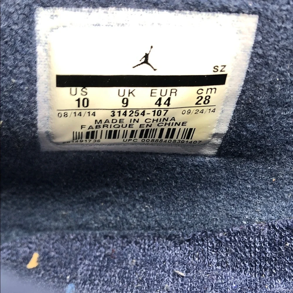 Air Jordan 4 Retro LS 2015 Columbia 314254-107 Men’s Sneakers - Size 10